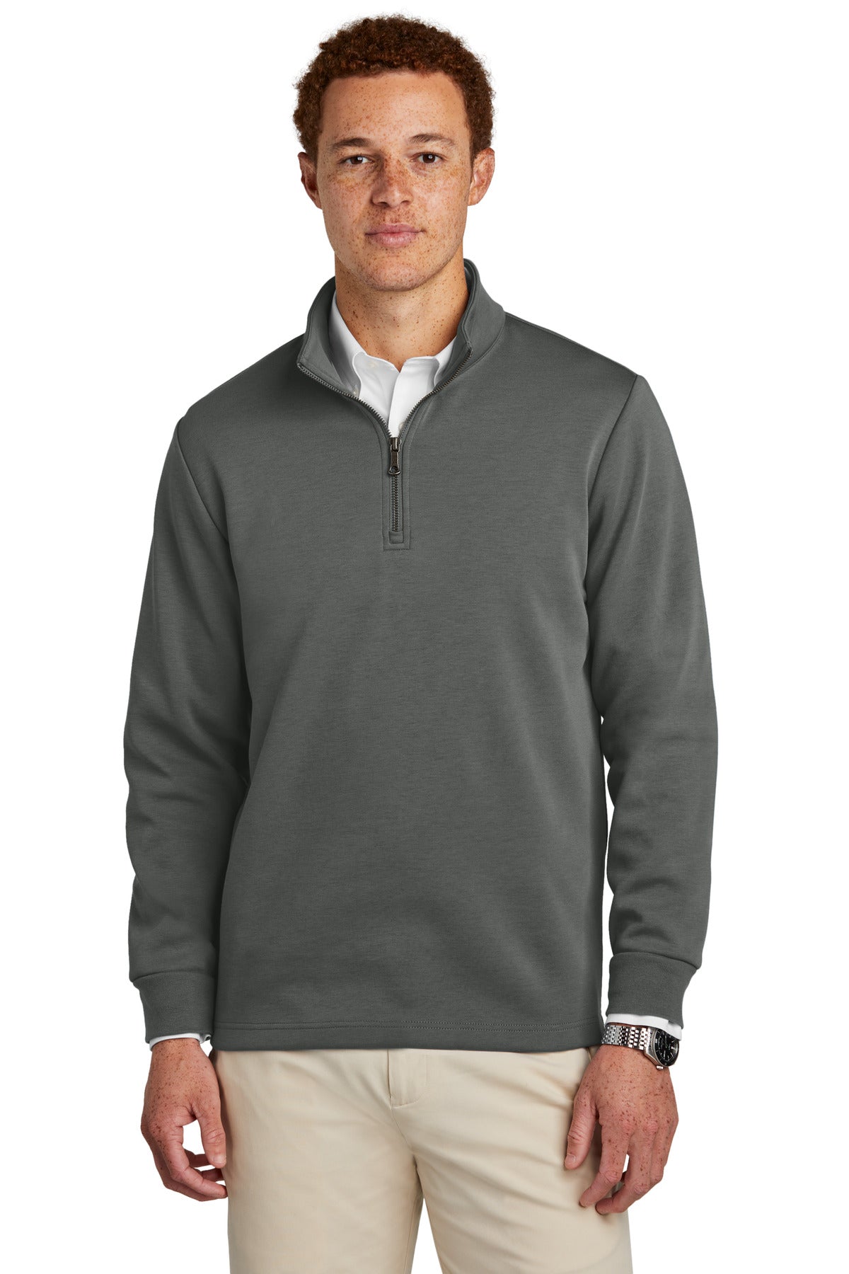 Brooks Brothers Double-Knit 1/4-Zip BB18206