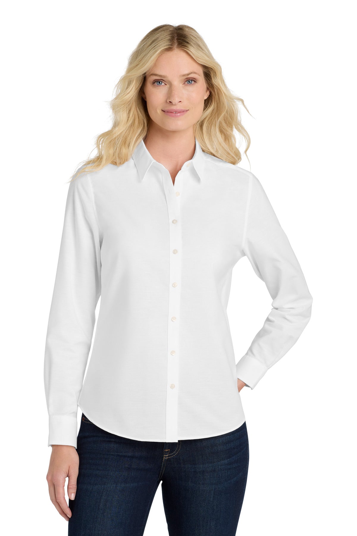 Port Authority Women's SuperPro Oxford Shirt. L658