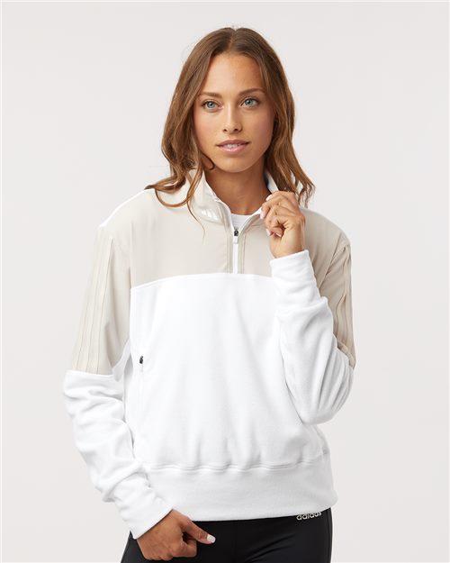 Adidas. Women's Fleece 1/4 Zip Pullover. A601