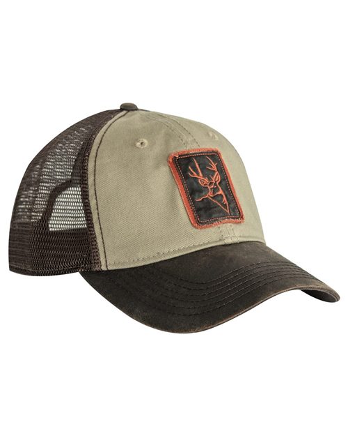 DRI DUCK. Waxy Cotton Trucker Buck Icon Cap. 3002DD