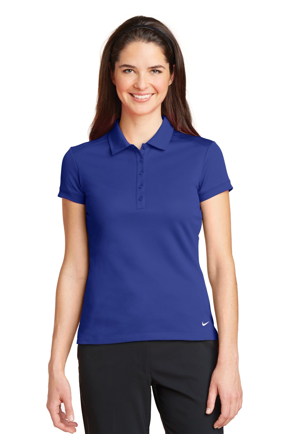 Nike Women's Dri-FIT Solid Icon Pique Modern Fit Polo. 746100