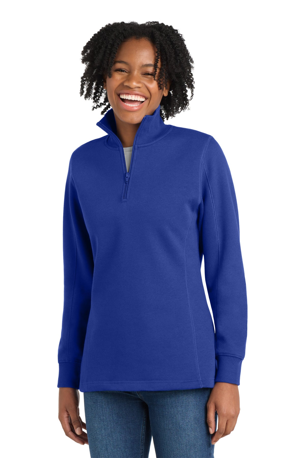 Sport-Tek Women's 1/4-Zip Sweatshirt. LST253