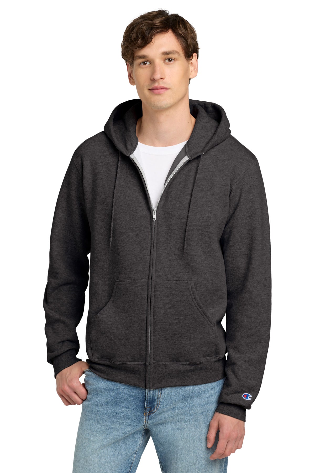 Champion Powerblend Full-Zip Hoodie. S800