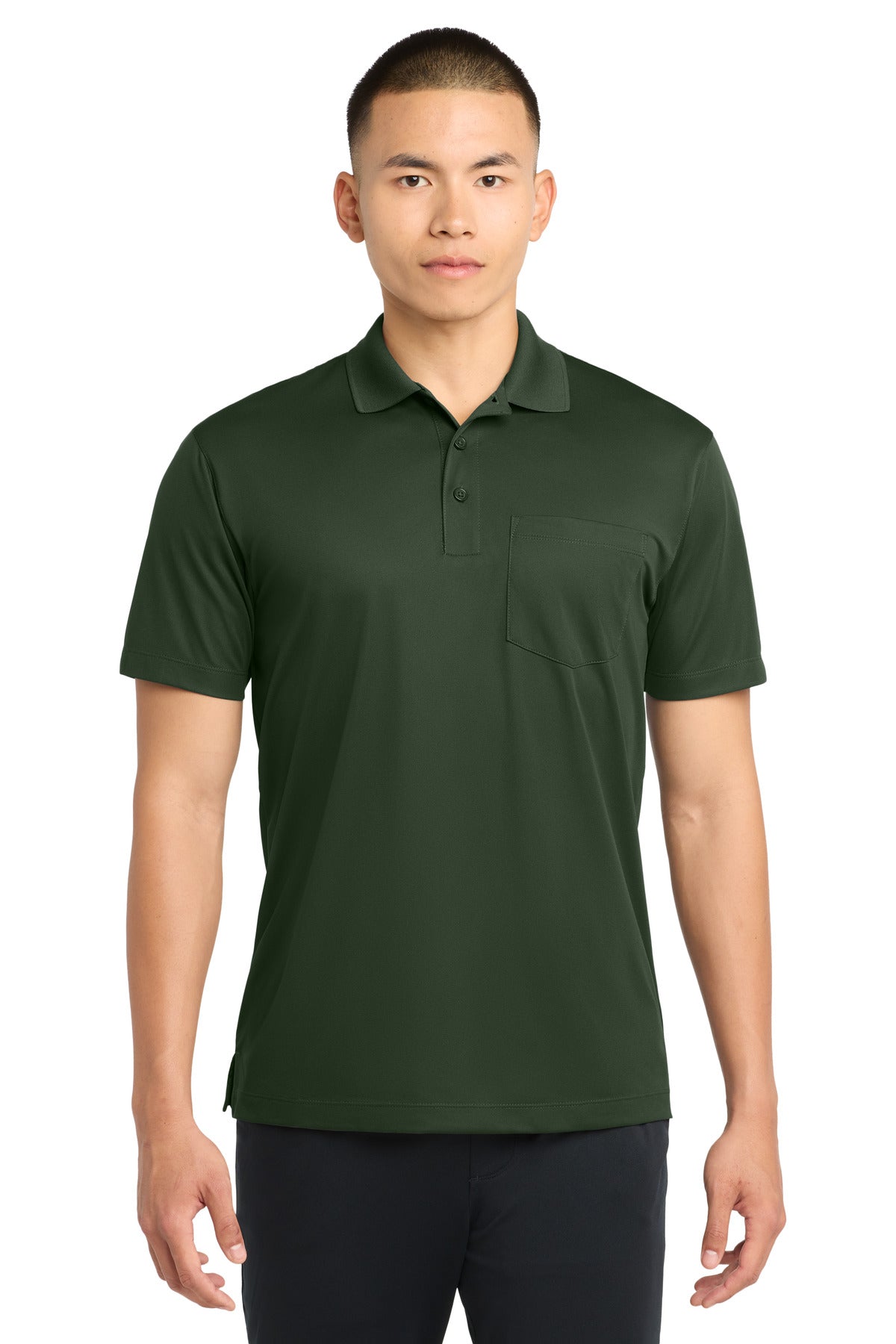 Sport-Tek Micropique Sport-Wick Pocket Polo. ST651