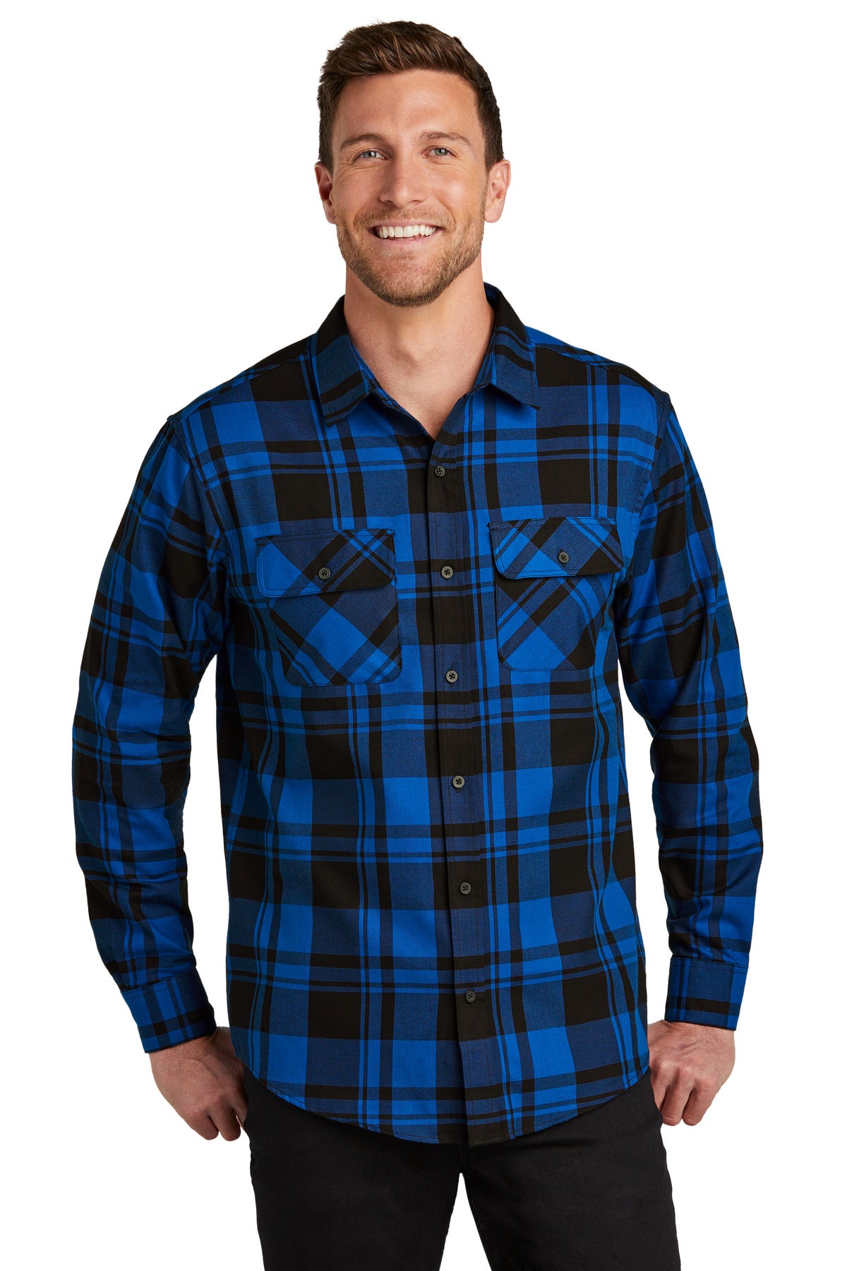 Port Authority Plaid Flannel Shirt. W668