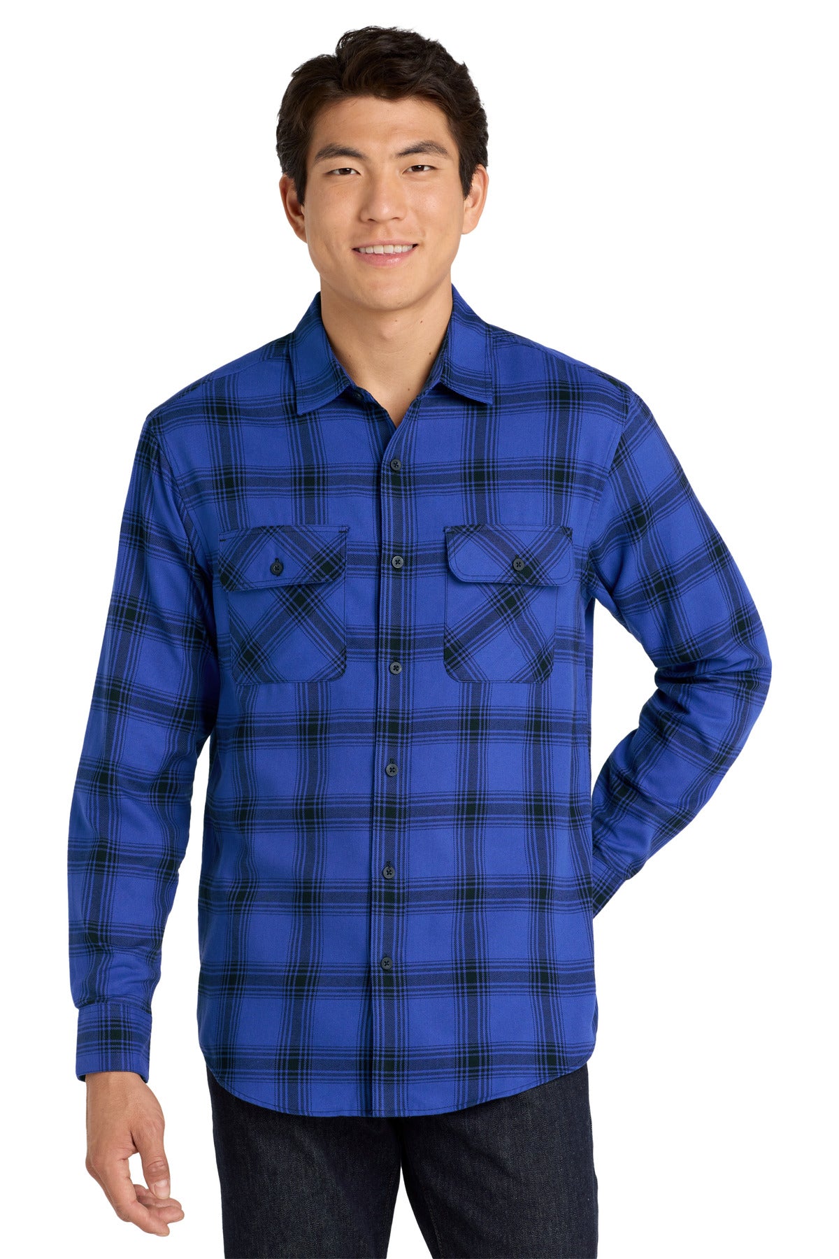 Port Authority Plaid Flannel Shirt. W668
