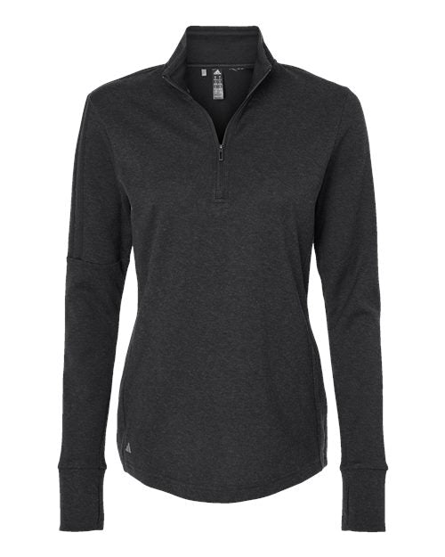 Adidas - Women's 3-Stripes Quarter-Zip Sweater. A555