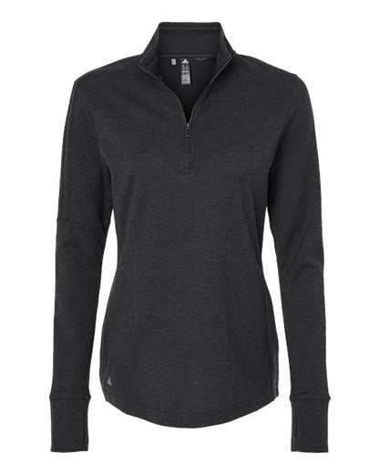 Adidas - Women's 3-Stripes Quarter-Zip Sweater. A555