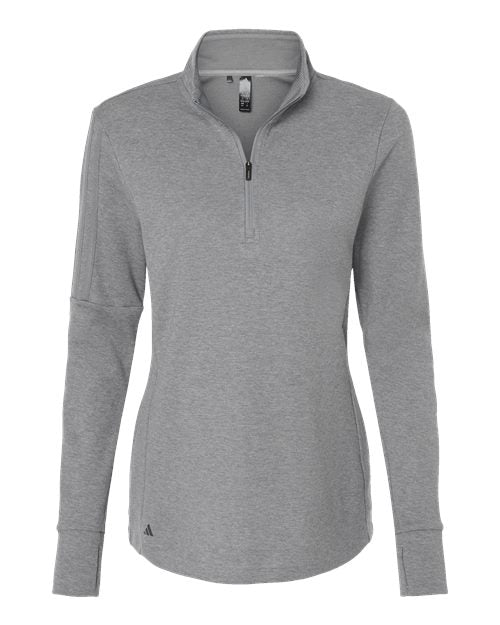 Adidas - Women's 3-Stripes Quarter-Zip Sweater. A555