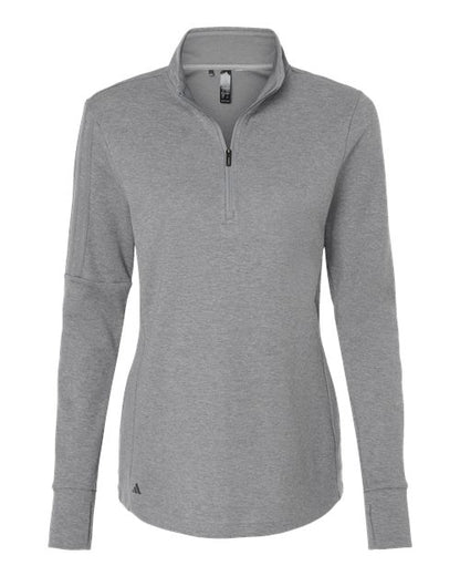 Adidas - Women's 3-Stripes Quarter-Zip Sweater. A555