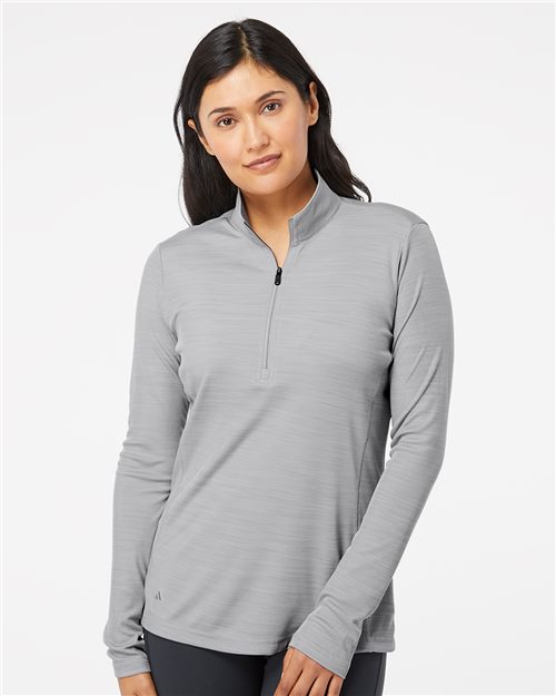 Adidas - Women's Lightweight Mélange Quarter-Zip Pullover. A476