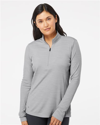 Adidas - Women's Lightweight Mélange Quarter-Zip Pullover. A476